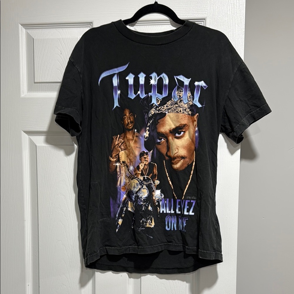 A&F Distressed Tupac T Shirt